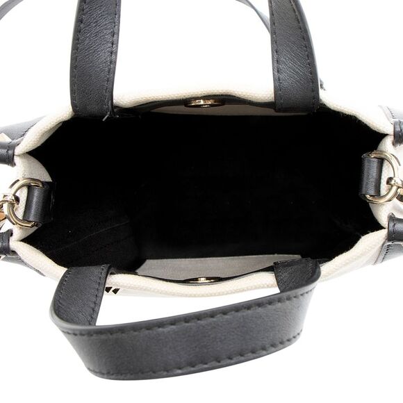 Valentino Canvas Rockstud VLTN Grande Plage N/S Mini Tote - Picture 6 of 14